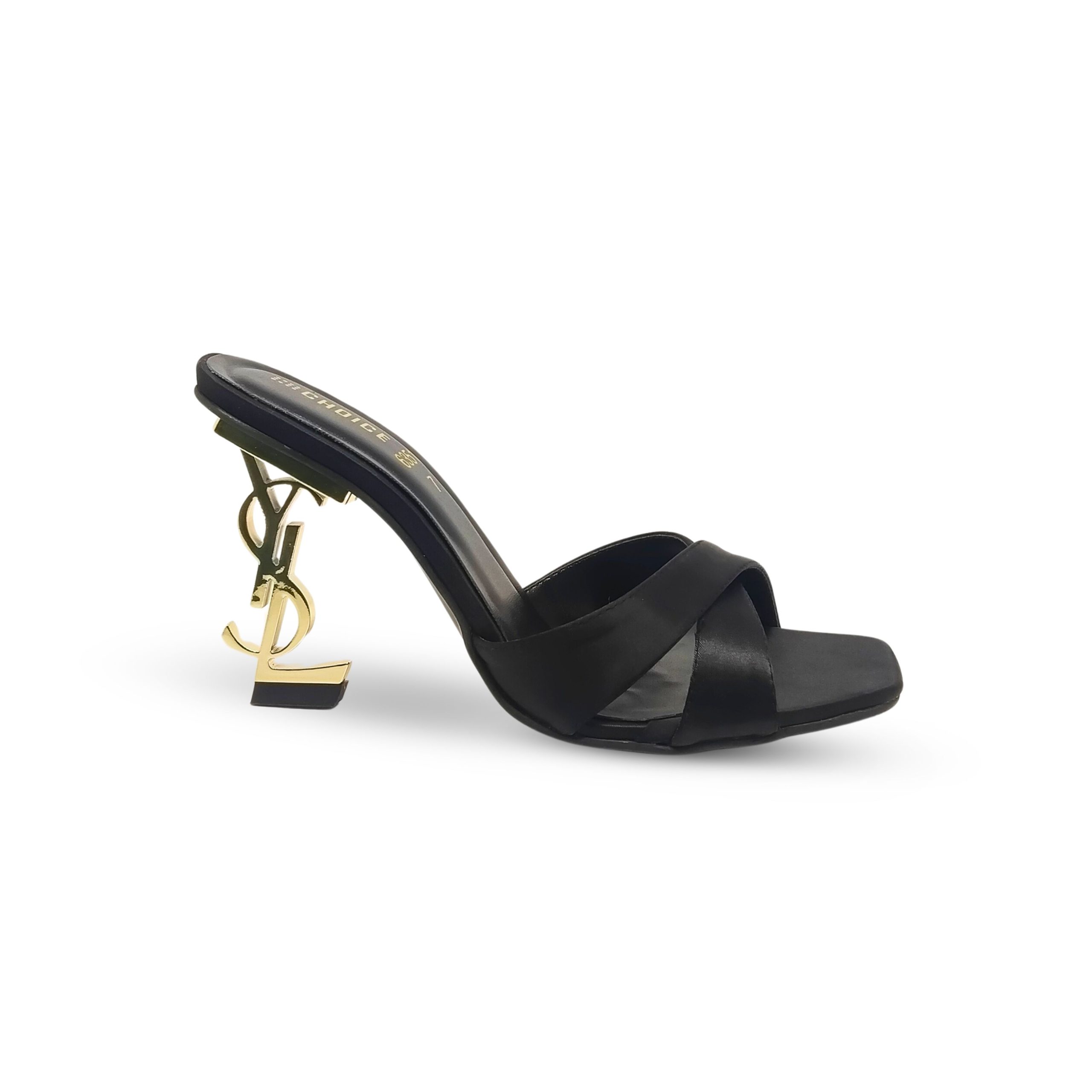 Ladies Fancy YSL Heel Slipper-17574 - Image 2