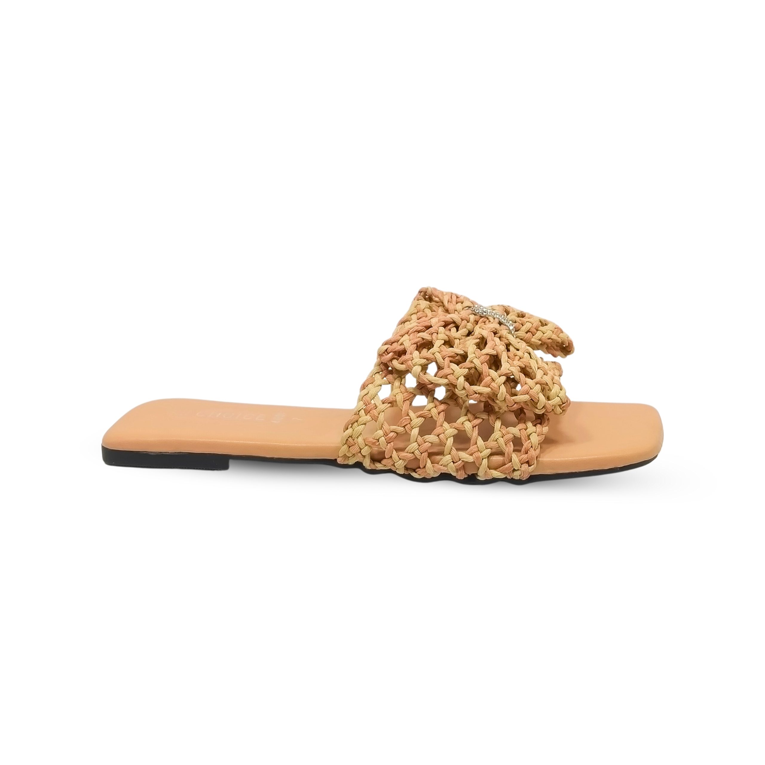 Ladies Bow Style Flat Slipper-12817 - Image 4