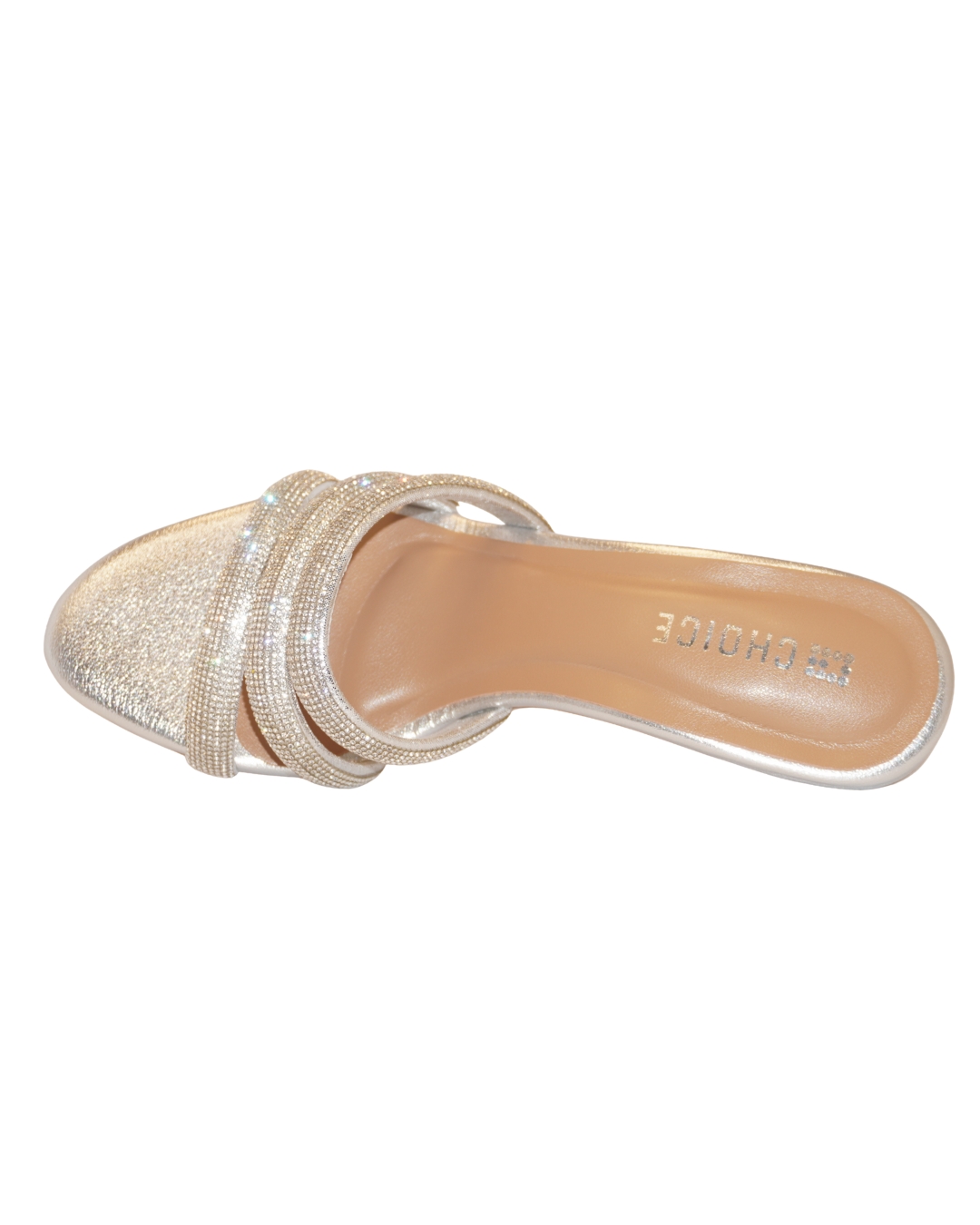 Women’s Golden Strappy Low-Heel SLIPERS 13082 - Image 3