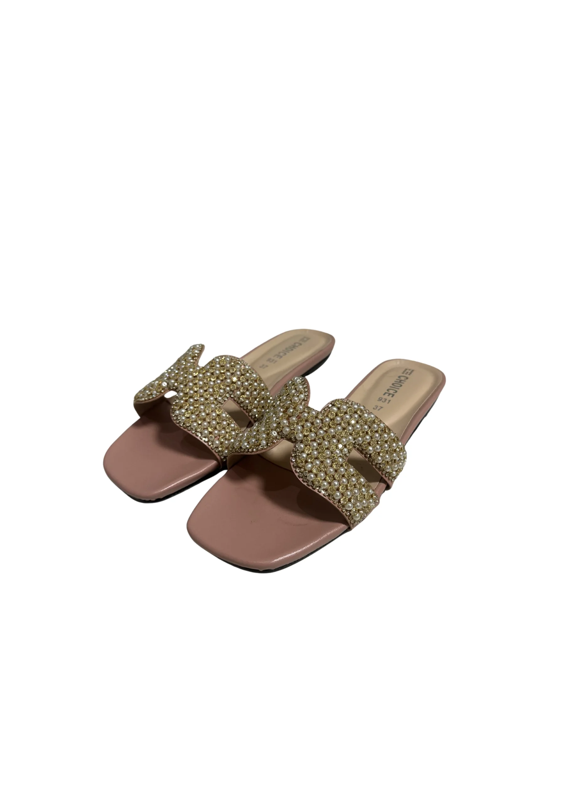Ladies Fancy Flat Slipper-12854 - Image 3