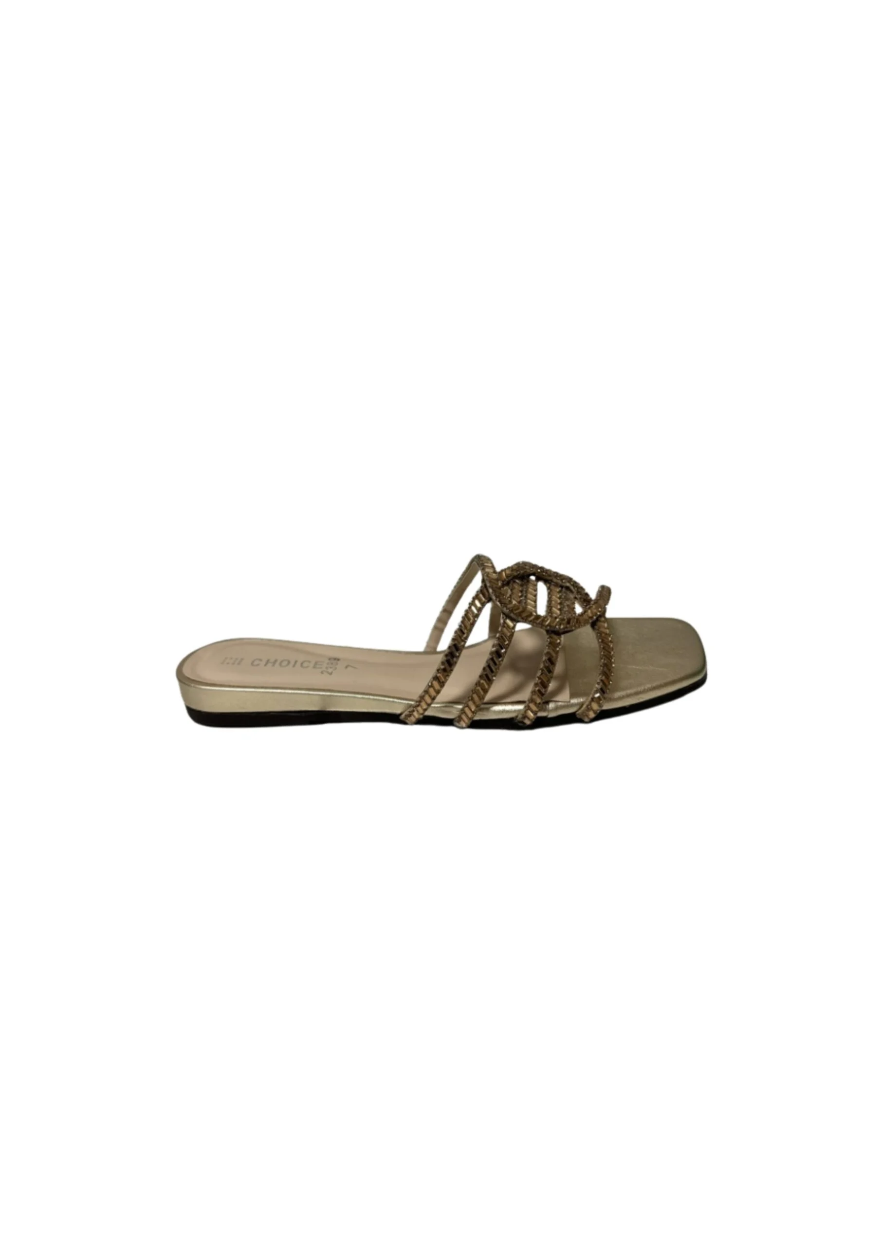 Ladies Fancy Flat Slipper-12872 - Image 2