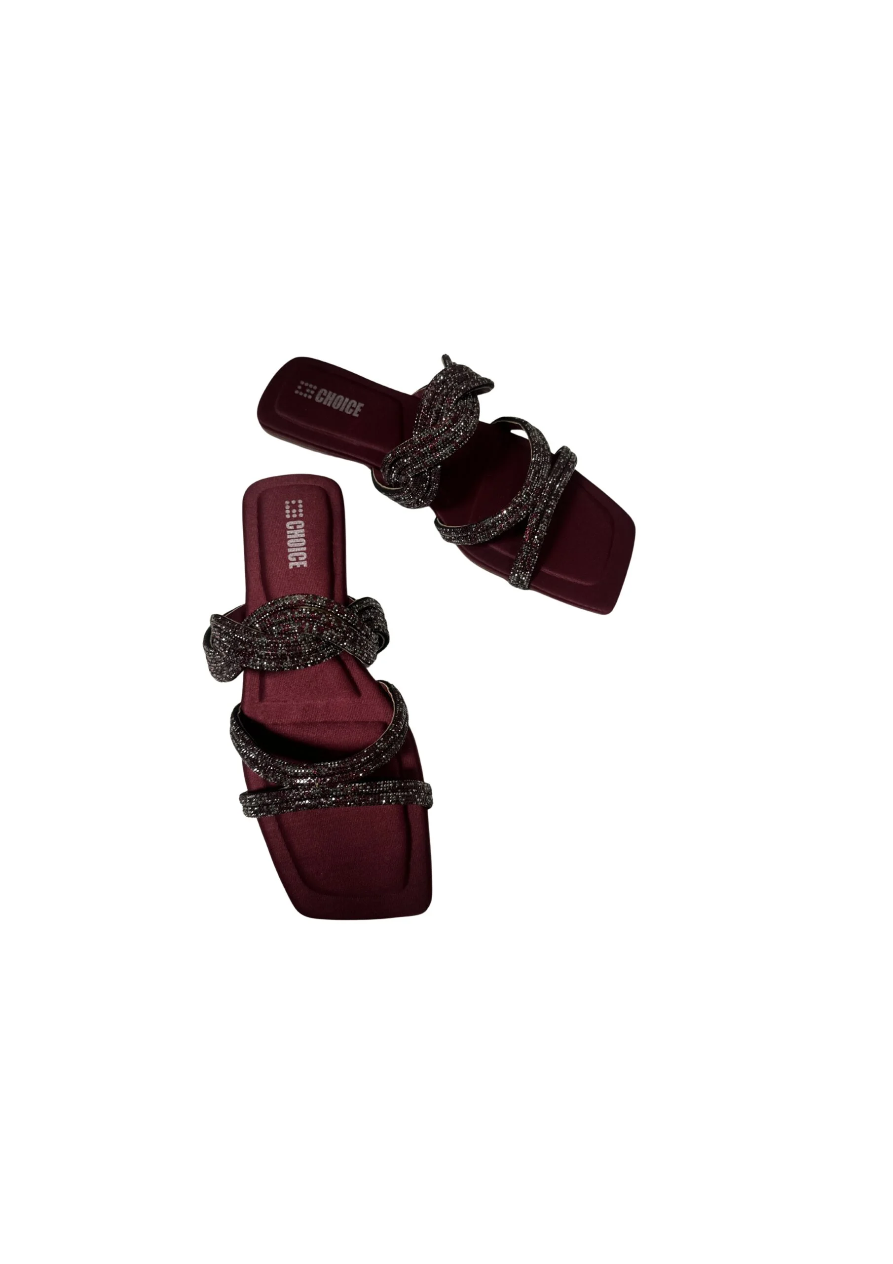 Ladies Fancy Flat Slipper-12895 - Image 5