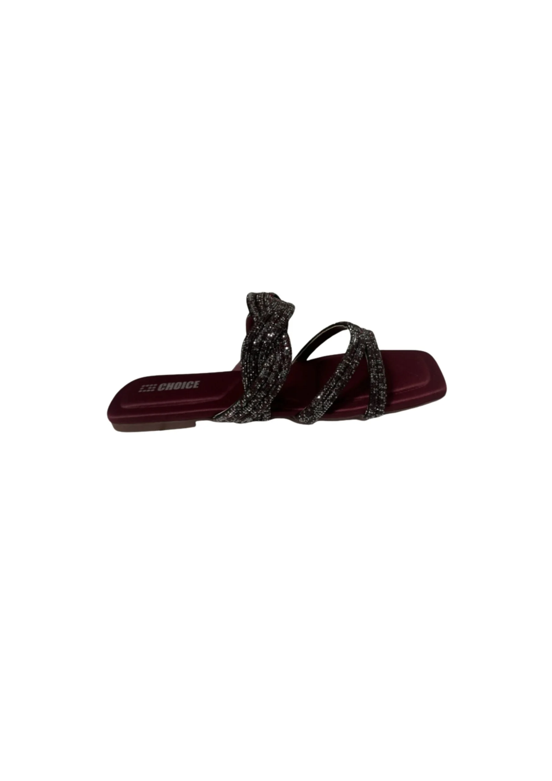 Ladies Fancy Flat Slipper-12895 - Image 2