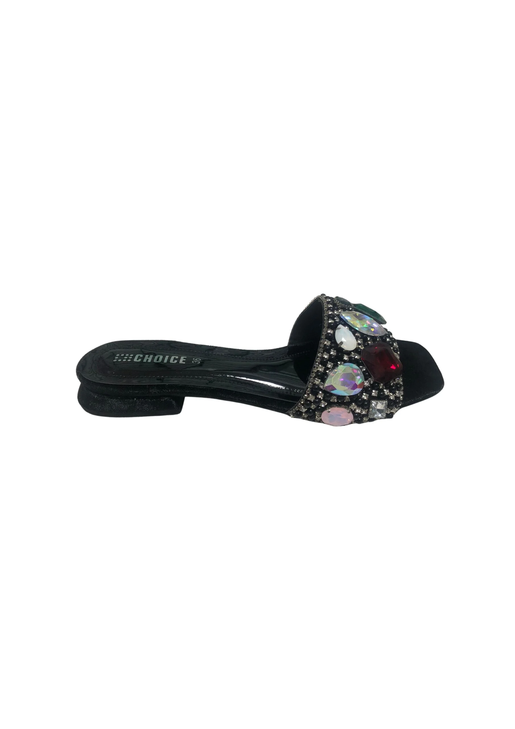 Ladies Fancy Flat Slipper-12859 - Image 2