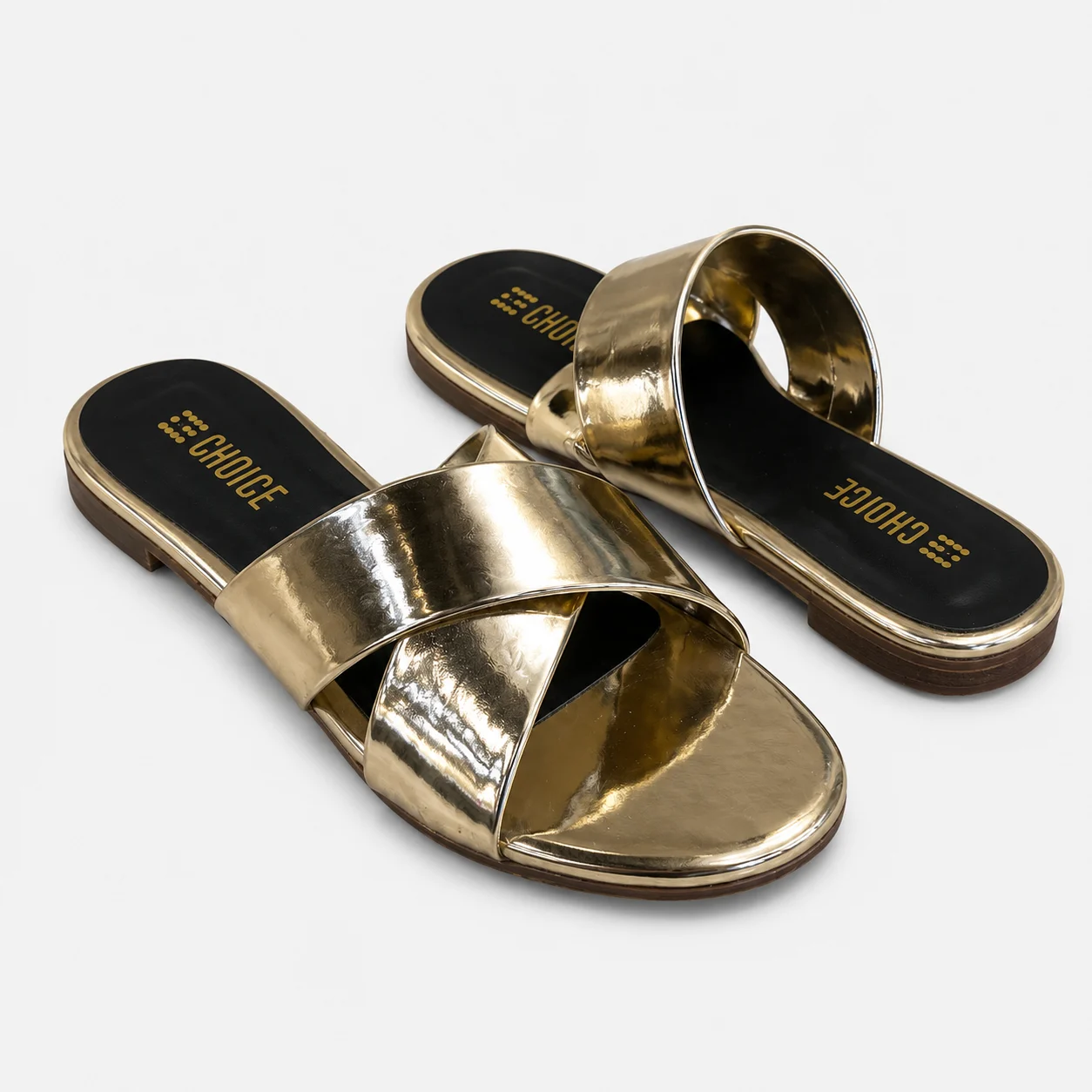 Flat Slipper - Golden | 12554 - Image 4