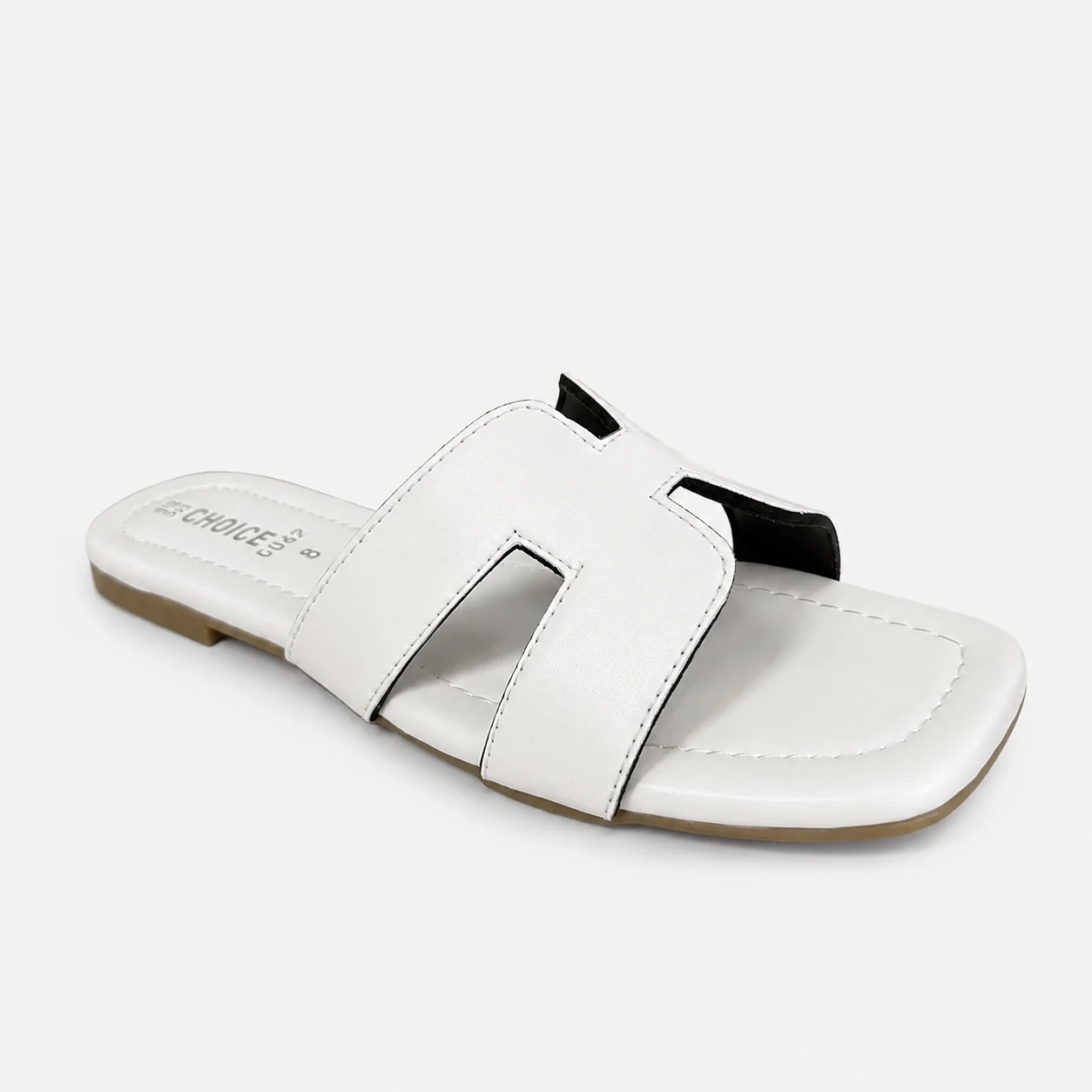 Flat Slipper - White | 12819 - Image 4