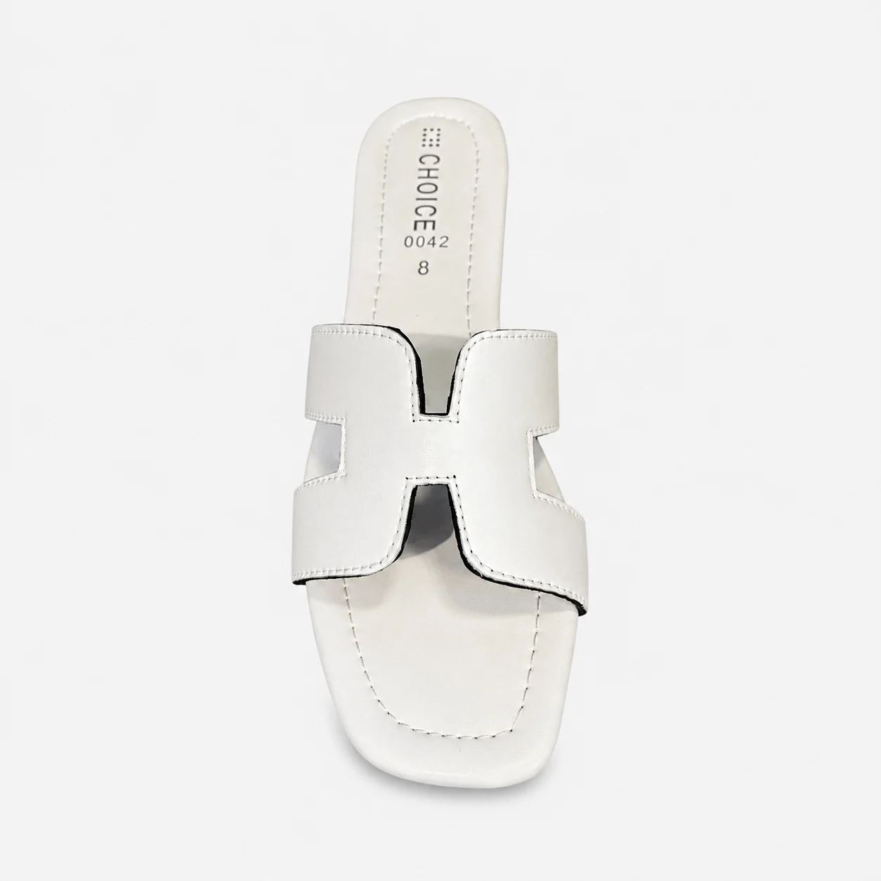 Flat Slipper - White | 12819 - Image 3