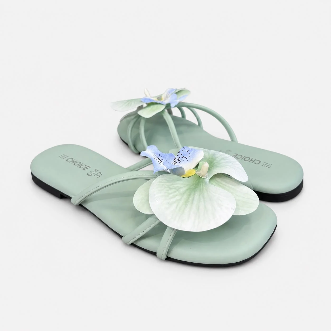 Flat Slipper – Green | 12939 - Image 2