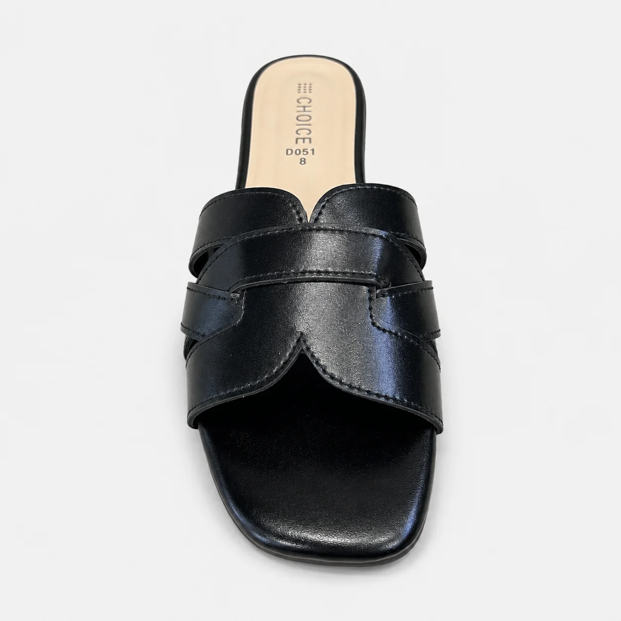 Flat Slipper – Black | 12951 - Image 2