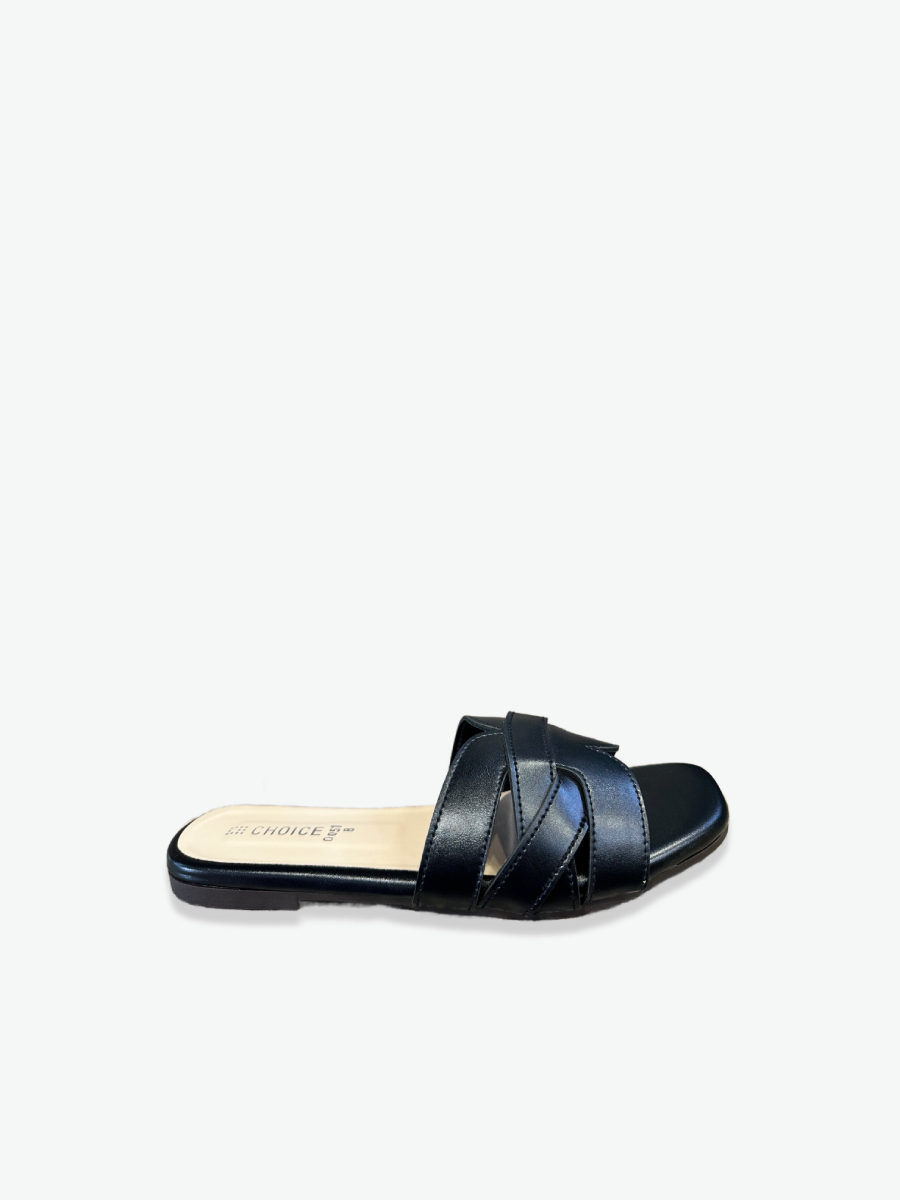 Flat Slipper – Black | 12951 - Image 3