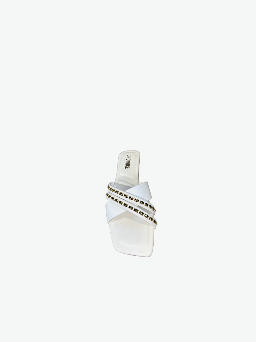 Flat Slipper – White | 12922 - Image 4