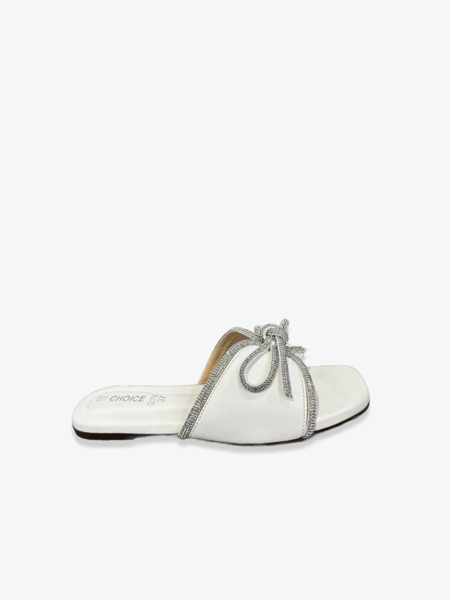 Flat Slipper – White | 12917 - Image 3