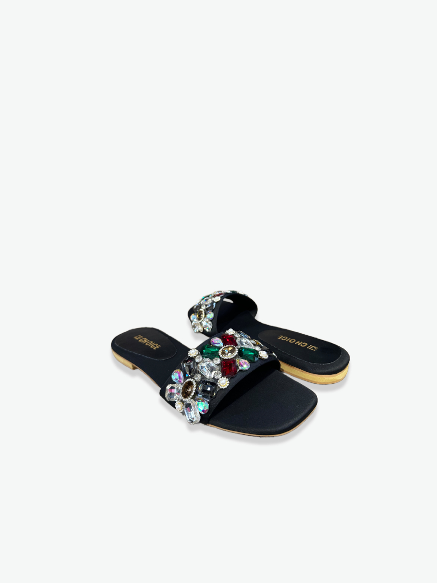 Flat Slipper – Black | 12949 - Image 2