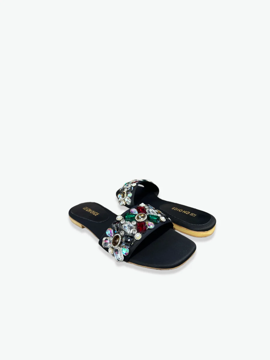 Flat Slipper – Black | 12949 - Image 2
