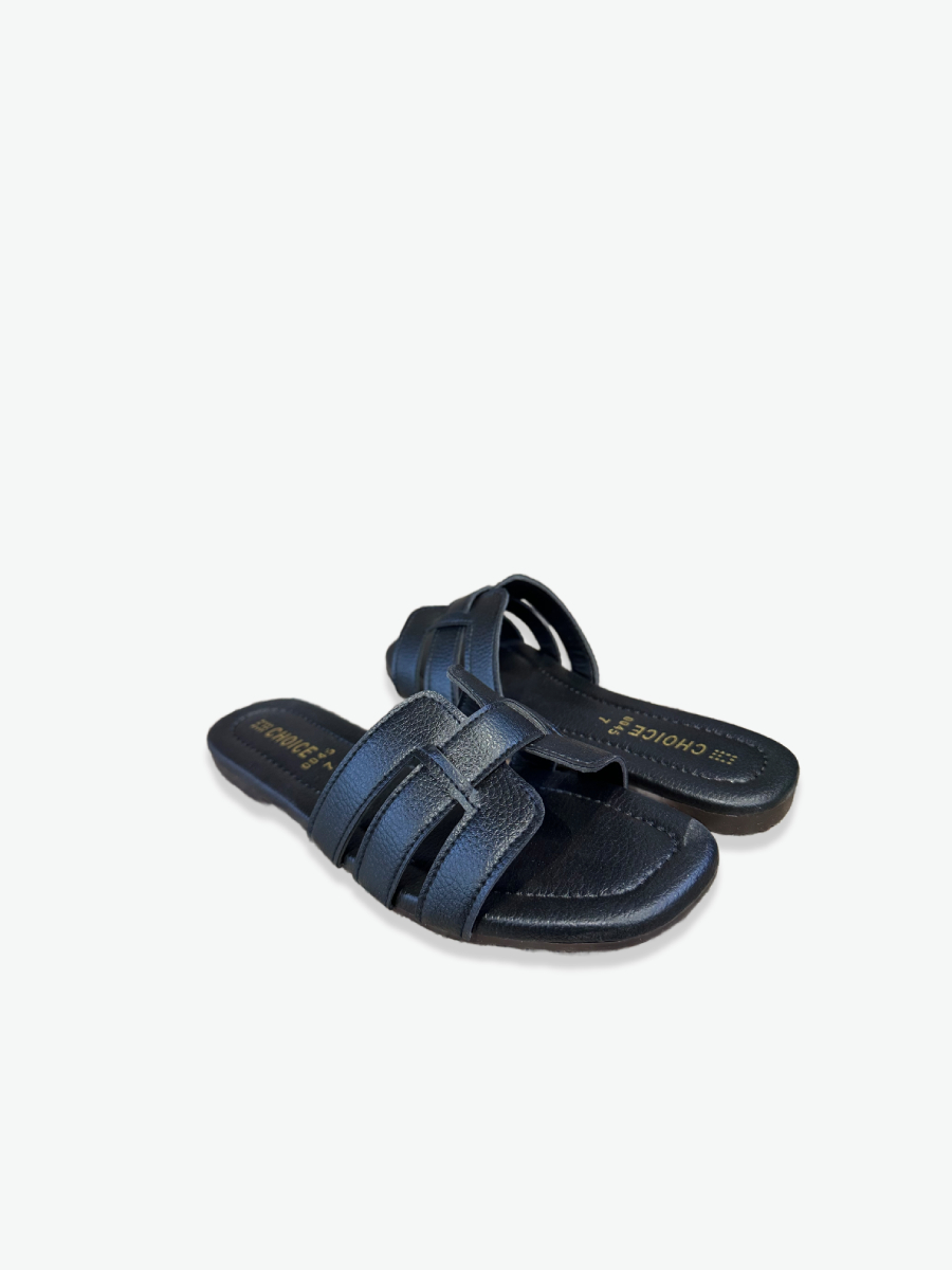 Flat Slipper – Black | 12900 - Image 2