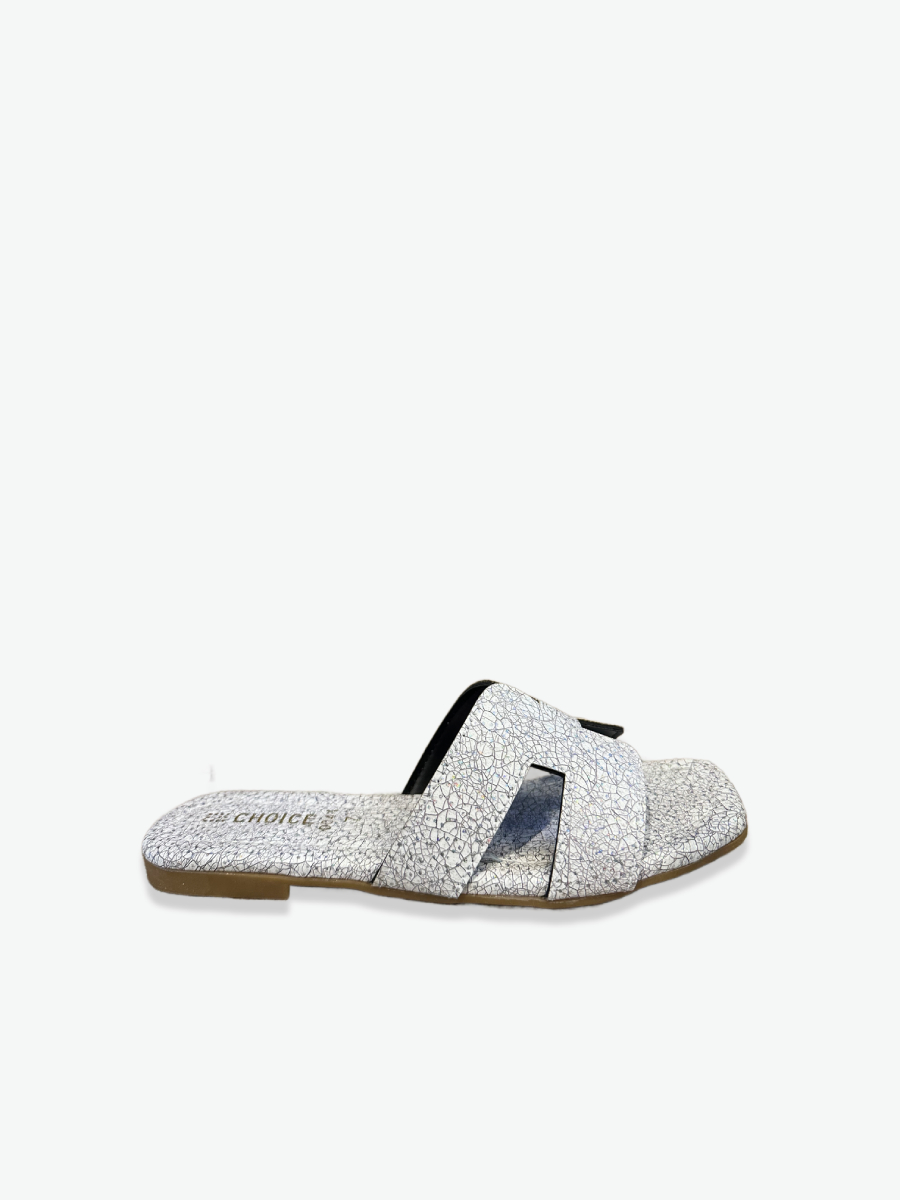 Flat Slipper - Silver | 12879 - Image 3