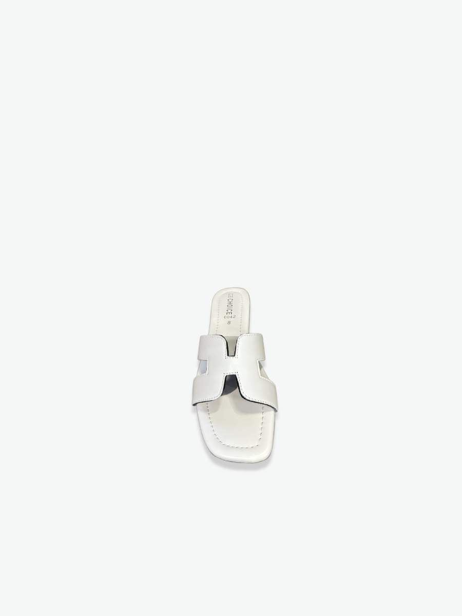 Flat Slipper - White | 12819 - Image 4