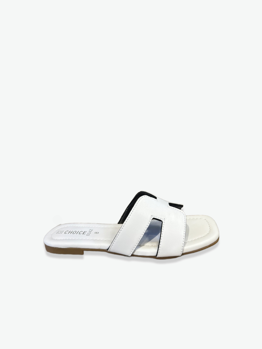 Flat Slipper - White | 12819 - Image 3