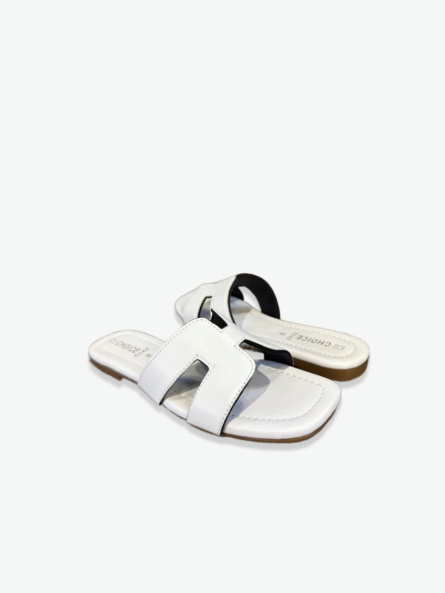 Flat Slipper - White | 12819 - Image 2