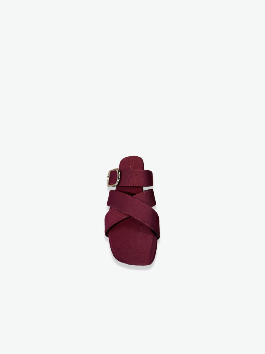 Flat Slipper - Maroon | 12855 - Image 4