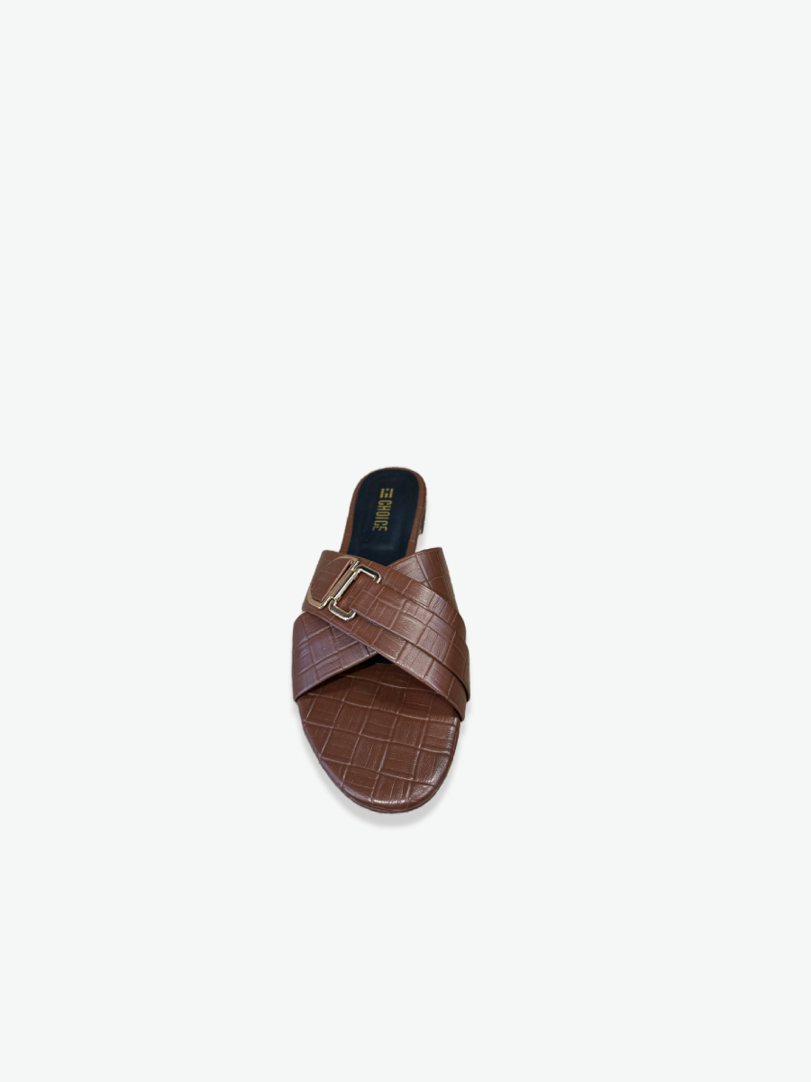 Flat Slipper – Brown | 12800 - Image 4