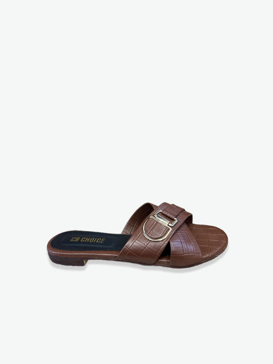 Flat Slipper – Brown | 12800 - Image 3