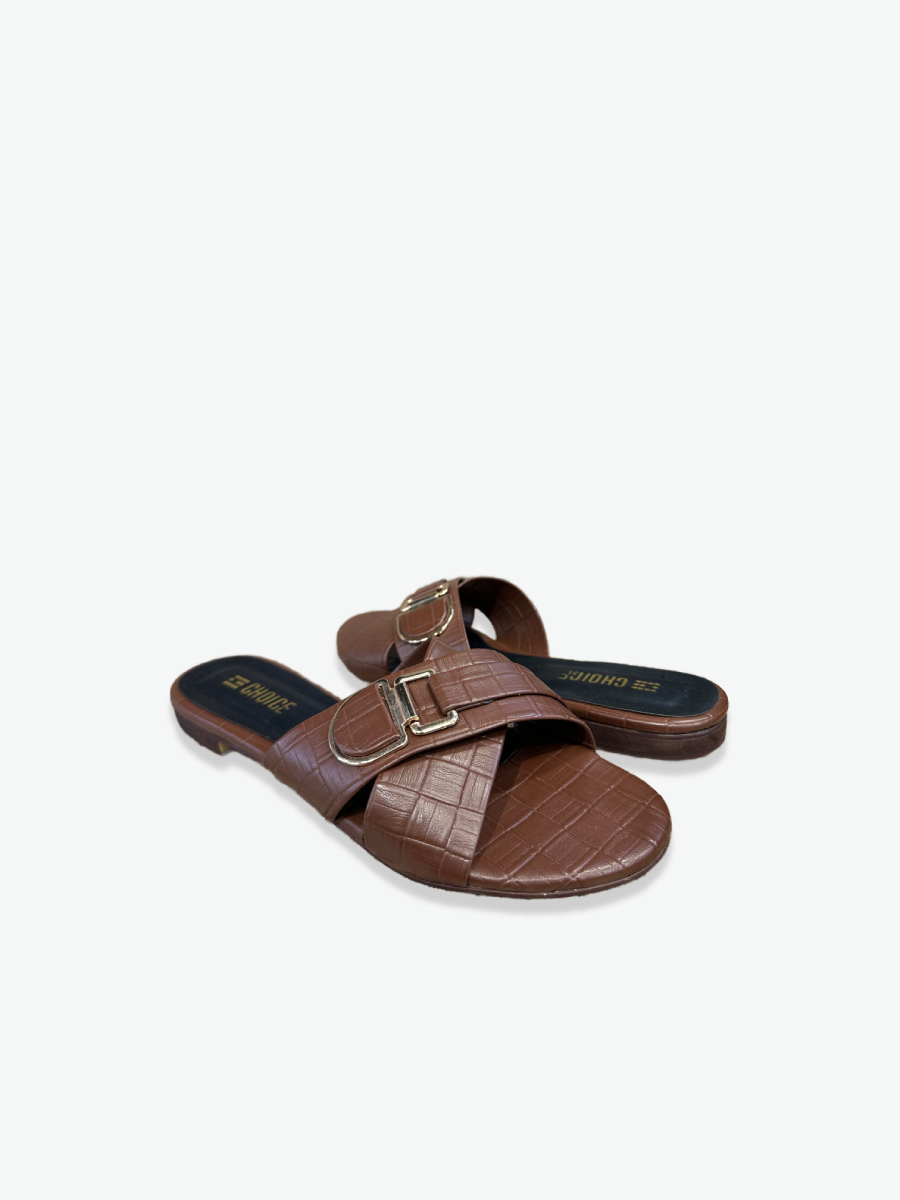 Flat Slipper – Brown | 12800 - Image 2
