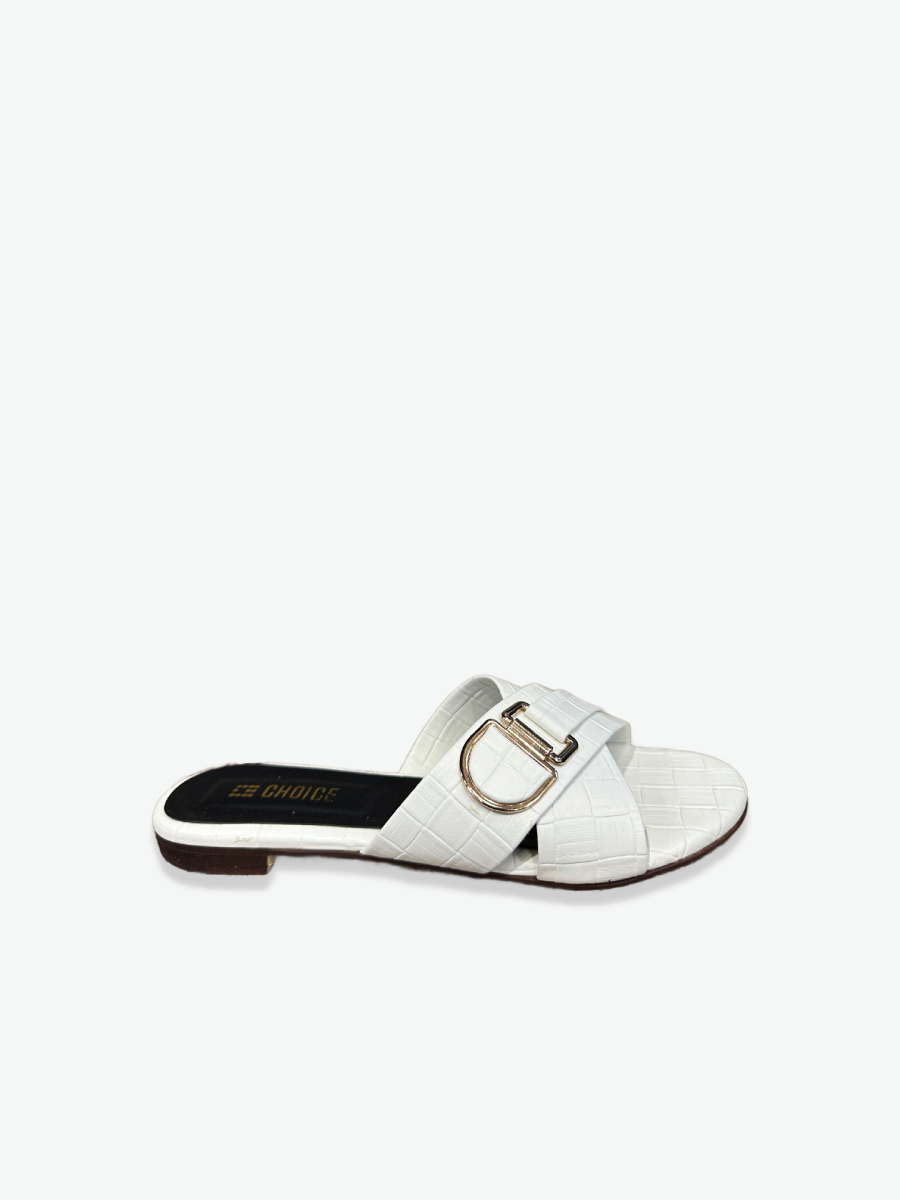 Flat Slipper – White | 12800 - Image 3