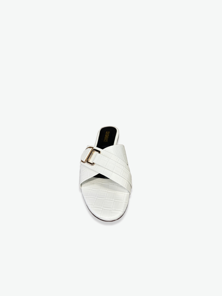 Flat Slipper – White | 12800 - Image 4