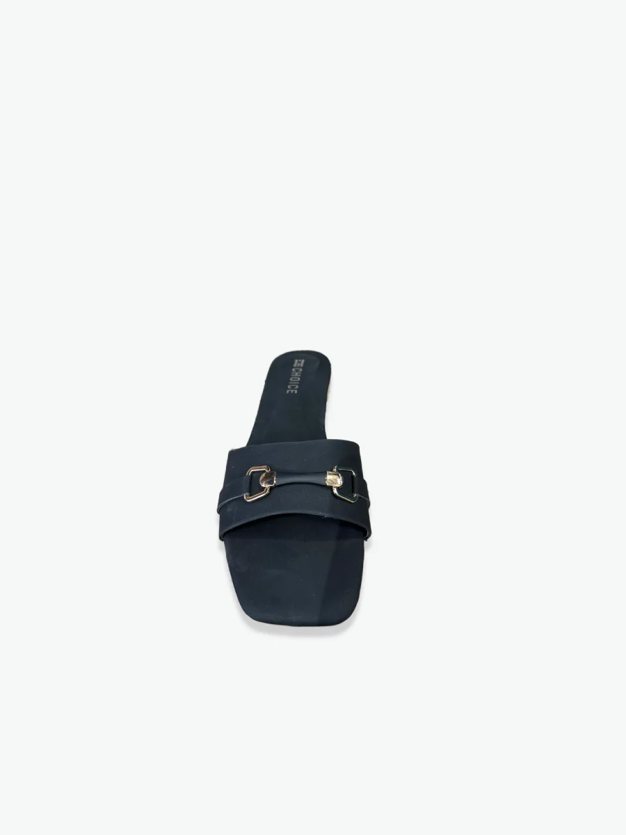 Flat Slipper – Black | 12811 - Image 4