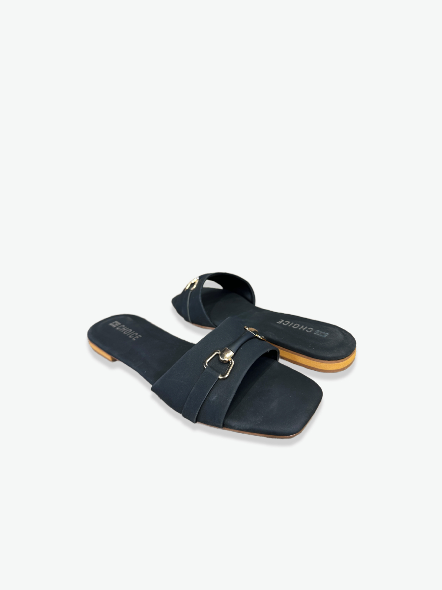 Flat Slipper – Black | 12811 - Image 2