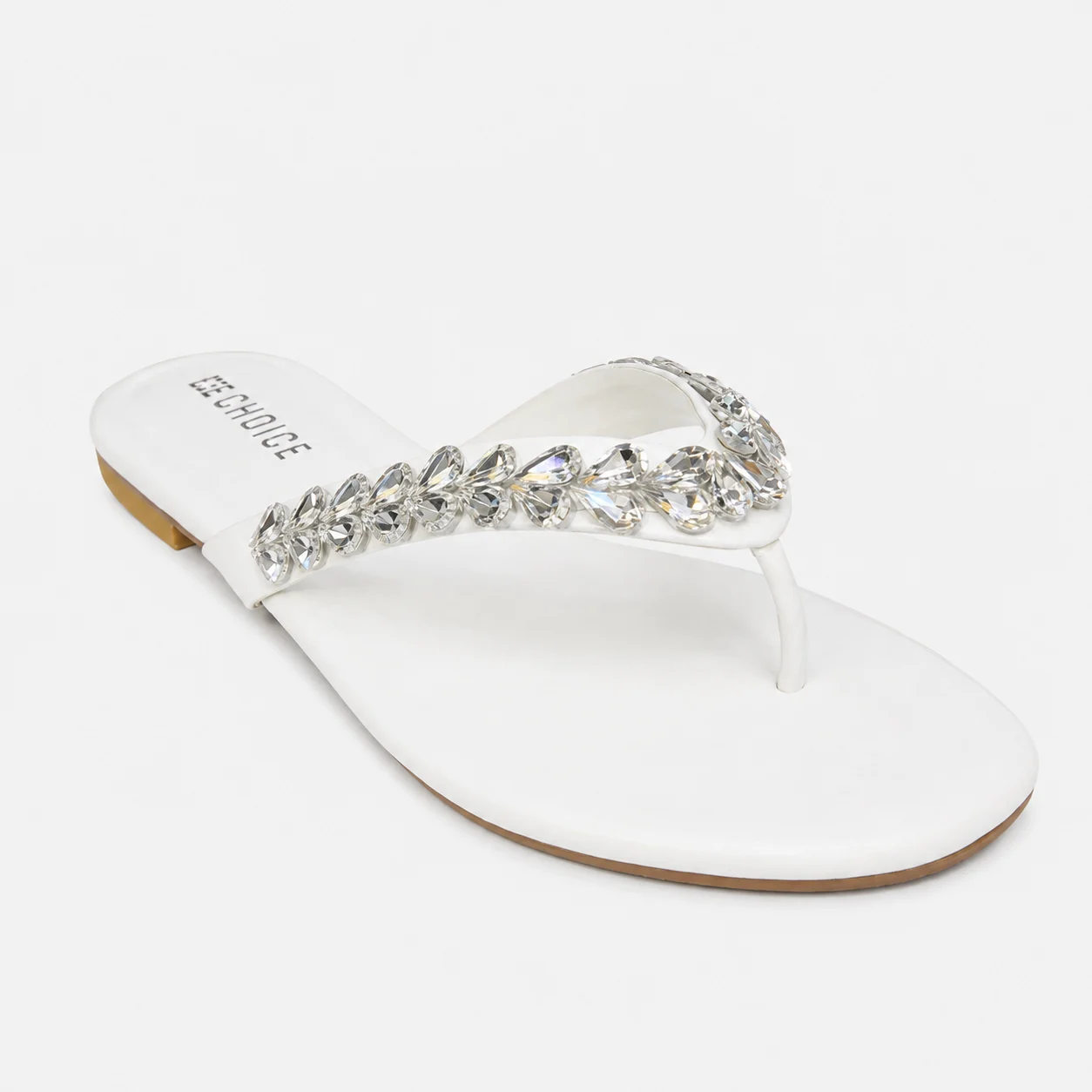 Casual & Fancy Chappal - White | 10182 - Image 3