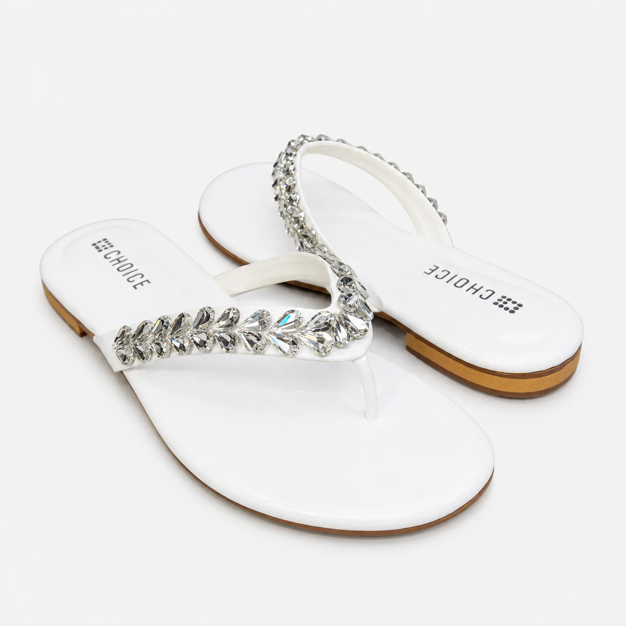 Casual & Fancy Chappal - White | 10182 - Image 2