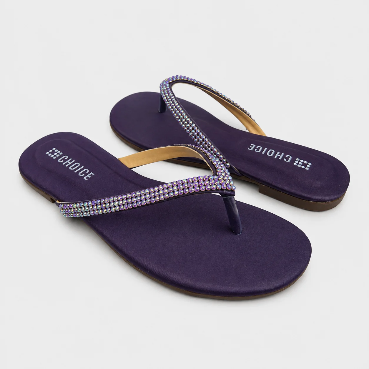 Casual & Fancy Chappal - Purple | 10210 - Image 2