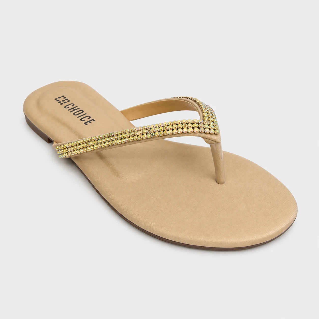 Casual & Fancy Chappal - Fawn | 10210 - Image 4