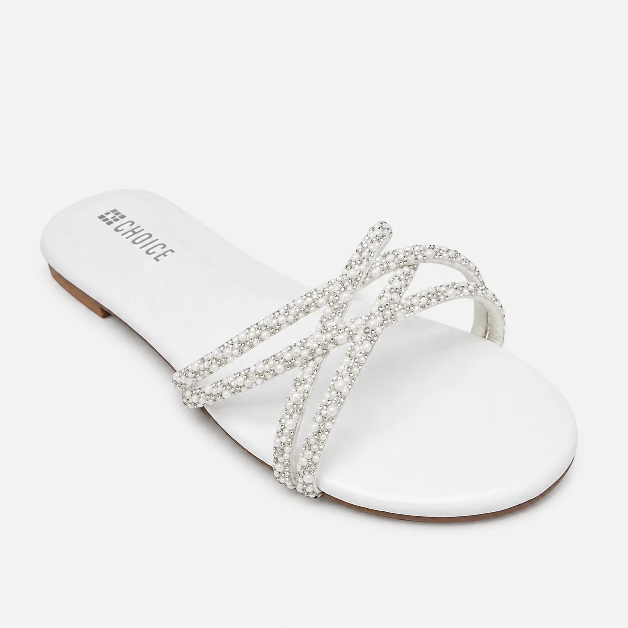 Flat Slipper - White | 12745 - Image 4