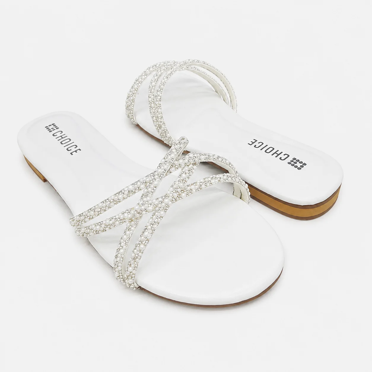 Flat Slipper - White | 12745 - Image 2
