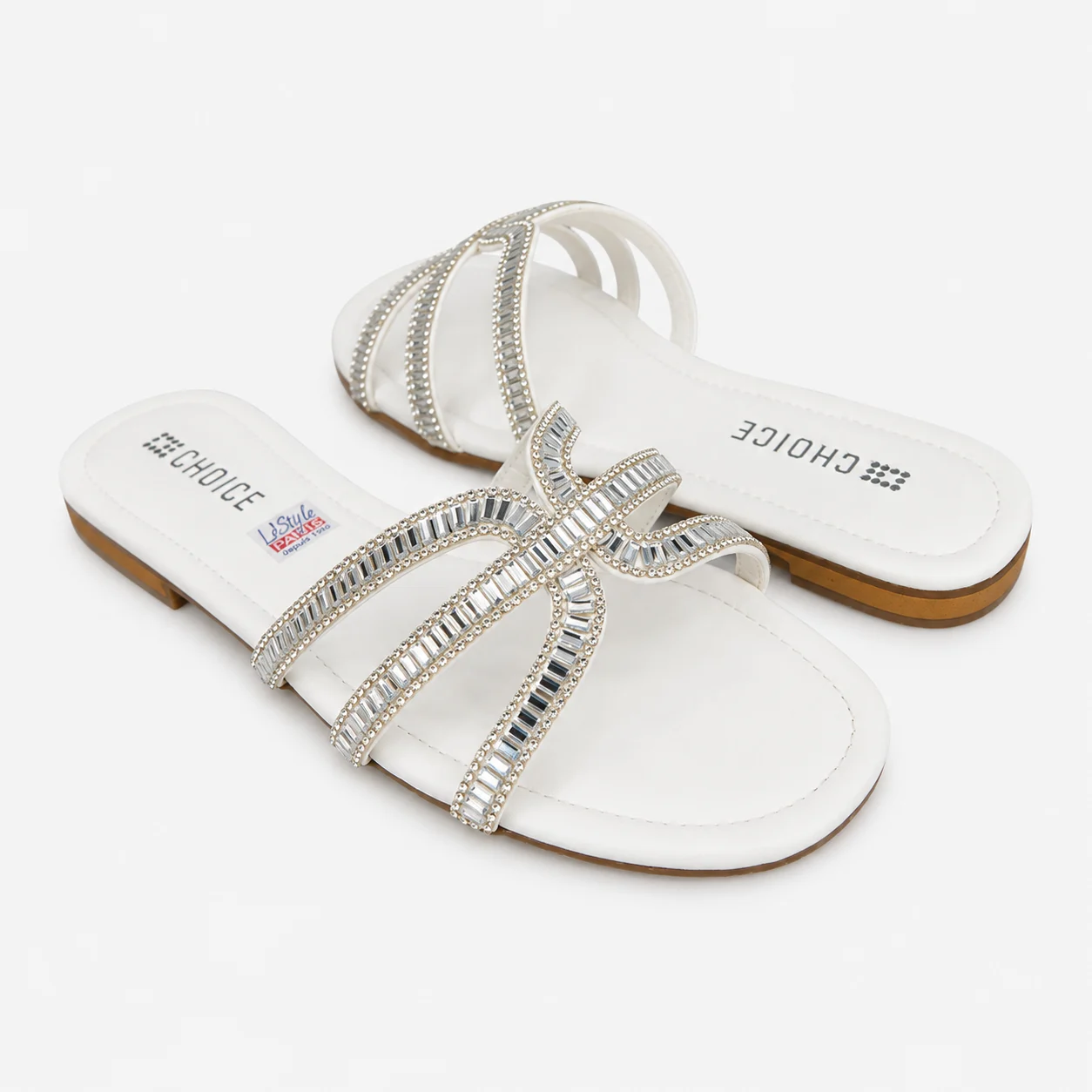 Flat Slipper - White | 12916 - Image 2