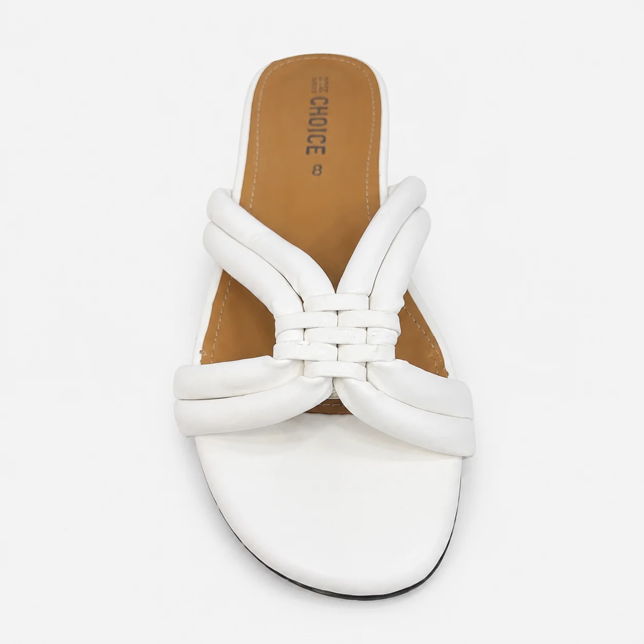 Flat Slipper - White | 12933 - Image 3