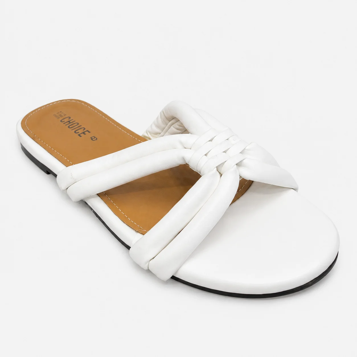 Flat Slipper - White | 12933 - Image 4