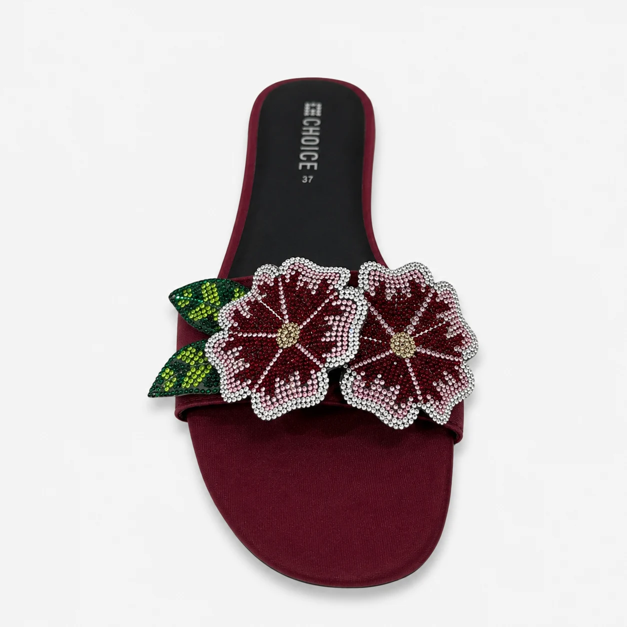 Flat Slipper - Maroon | 12956 - Image 3