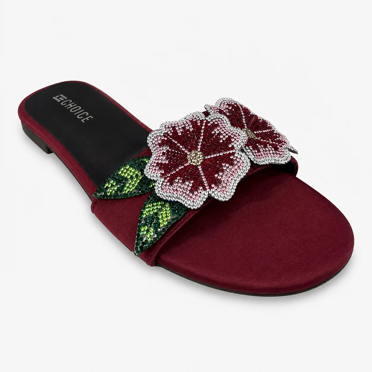 Flat Slipper - Maroon | 12956 - Image 4