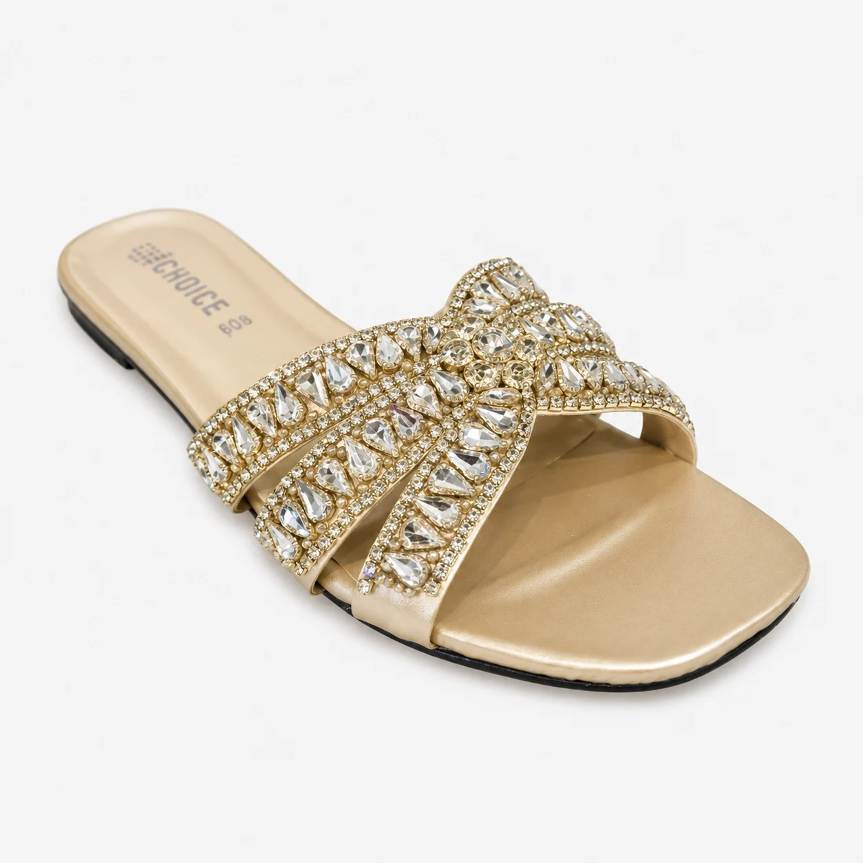 Flat Slipper - Golden | 12957 - Image 4