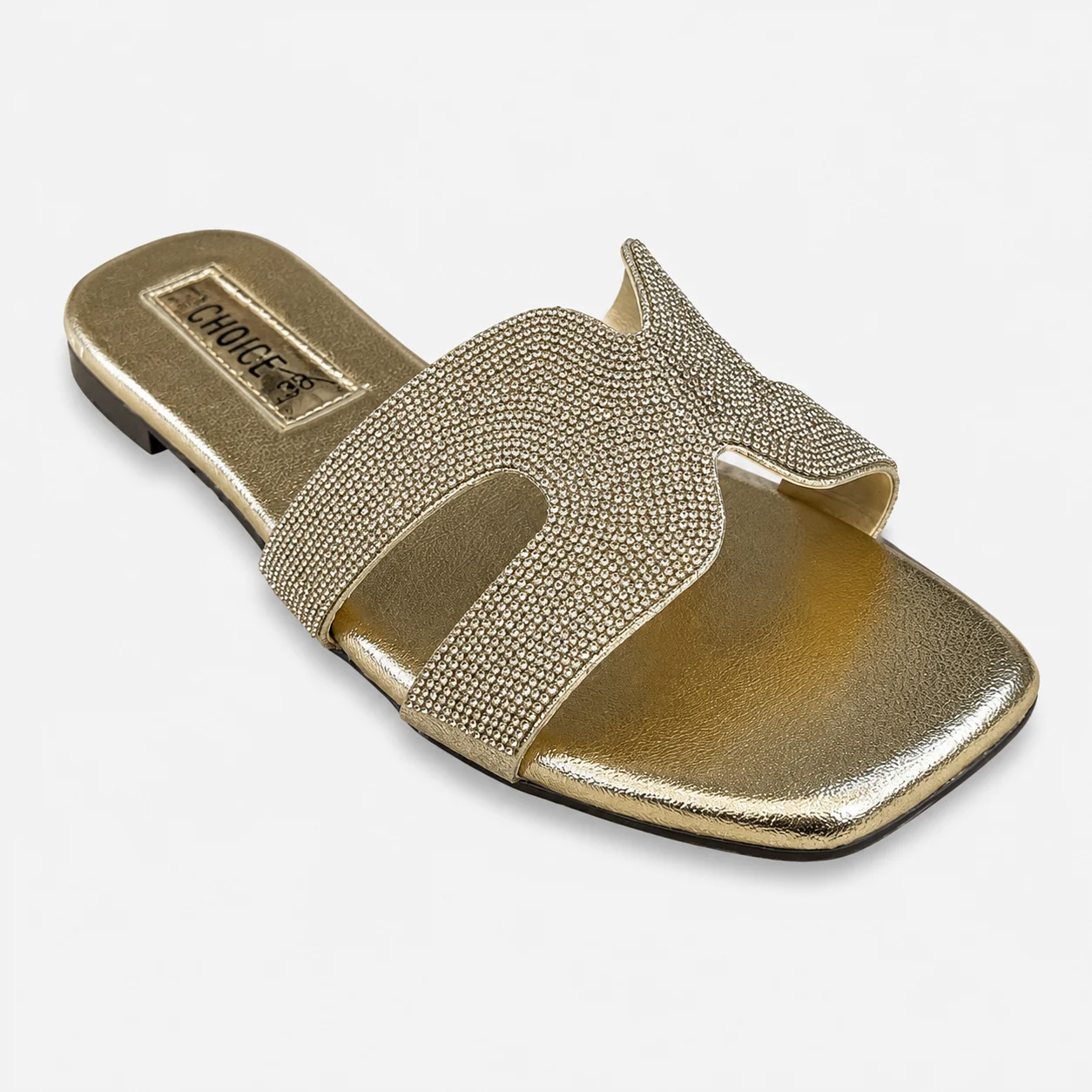 Flat Slipper - Golden | 12958 - Image 4