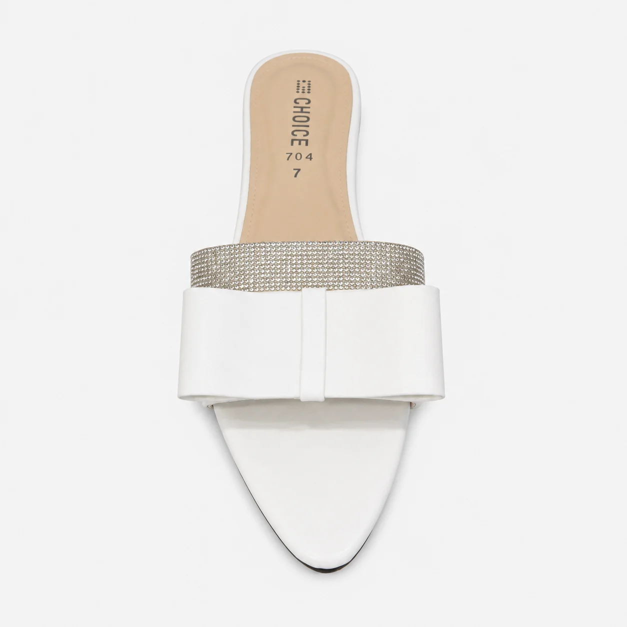 Flat Slipper - White | 12959 - Image 3