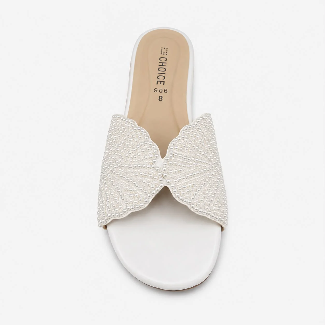 Flat Slipper - White | 12961 - Image 3