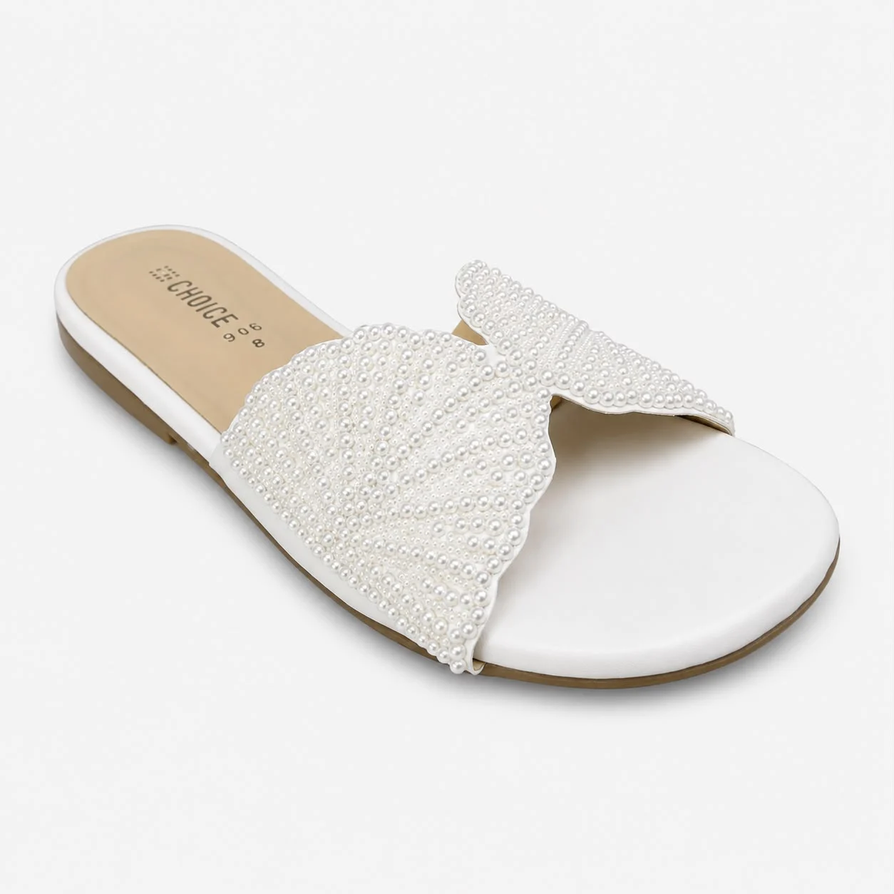 Flat Slipper - White | 12961 - Image 4