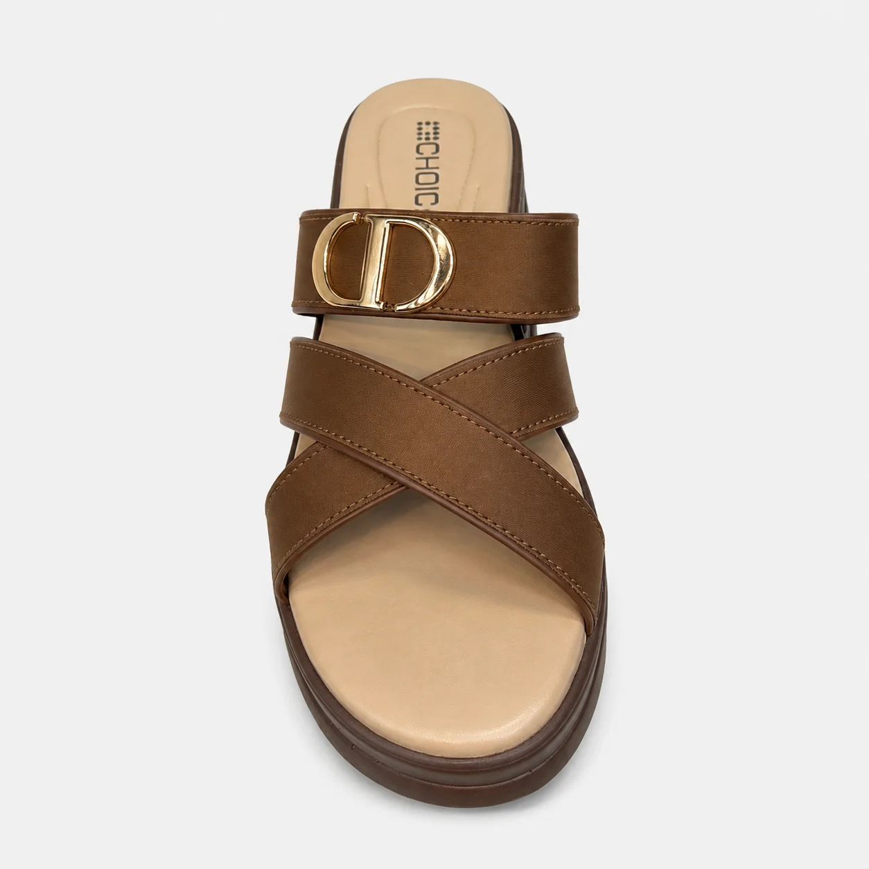 PU Sole Slipper - Brown | 14753 - Image 3