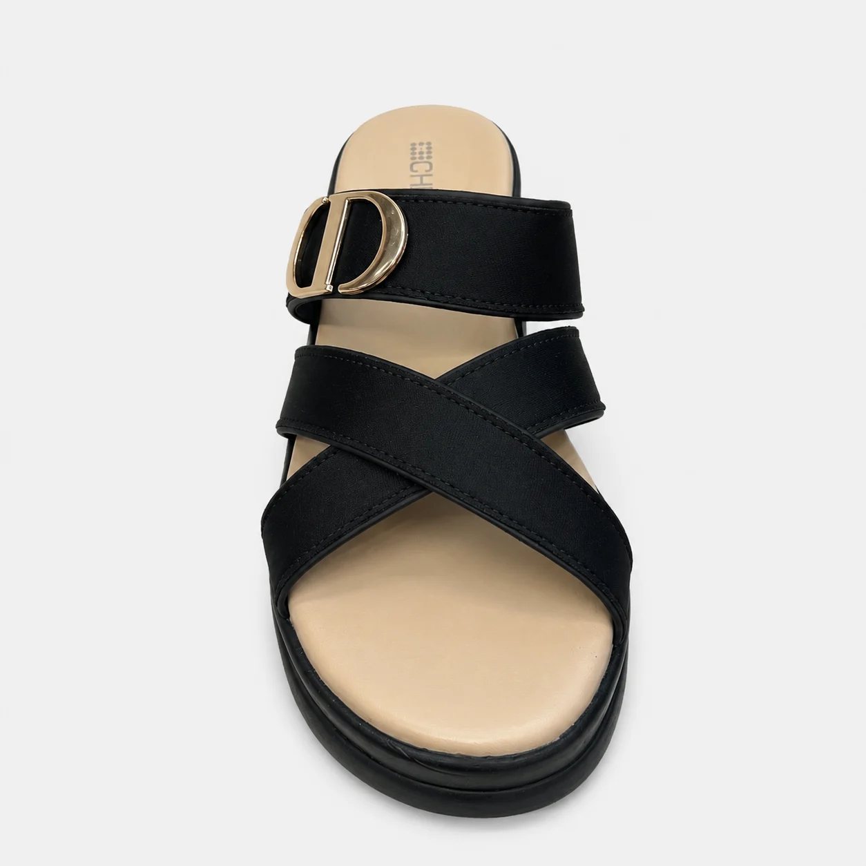PU Sole Slipper - Black | 14753 - Image 3