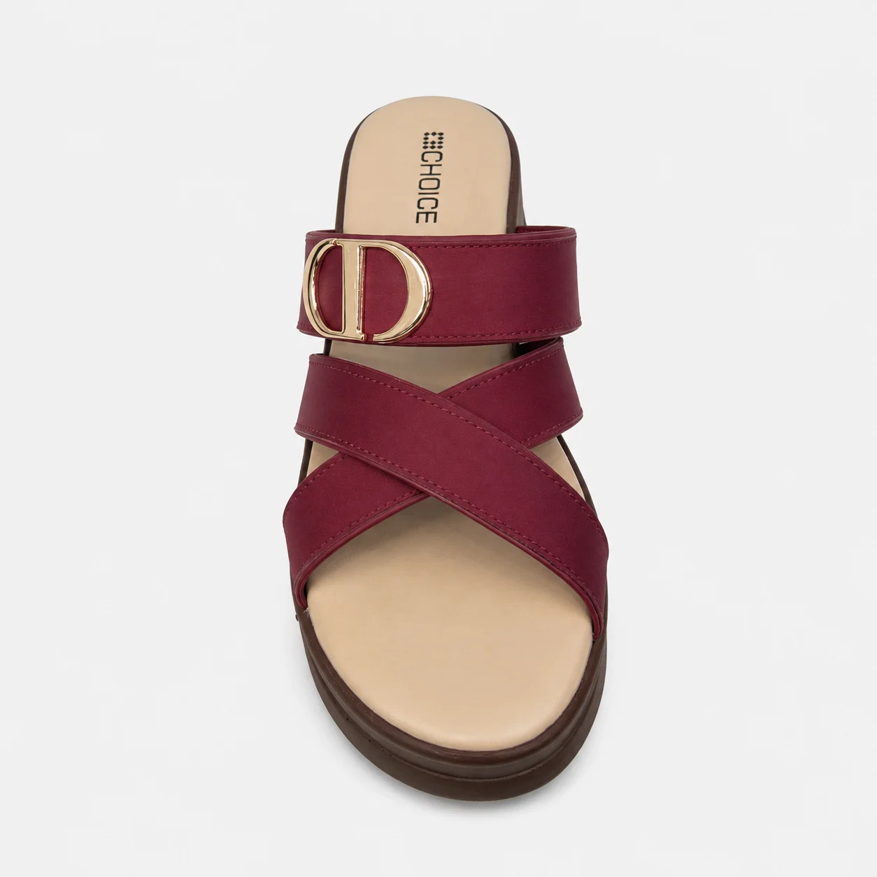 PU Sole Slipper - Maroon | 14753 - Image 3